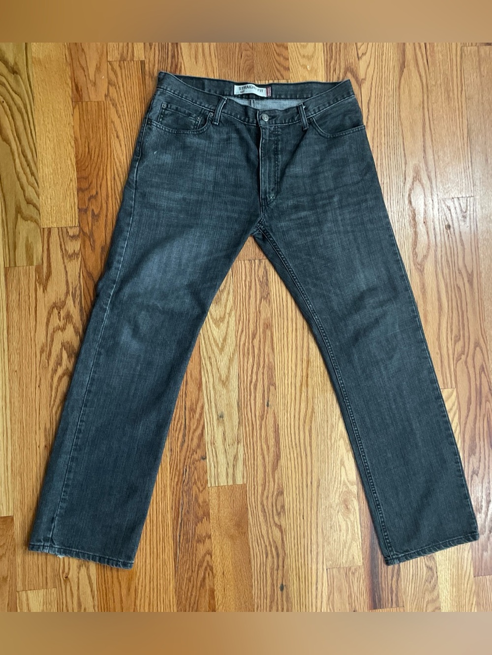 Levi's 505 Men's Straight Fit Jean, 34Wx32L - Black Y2K